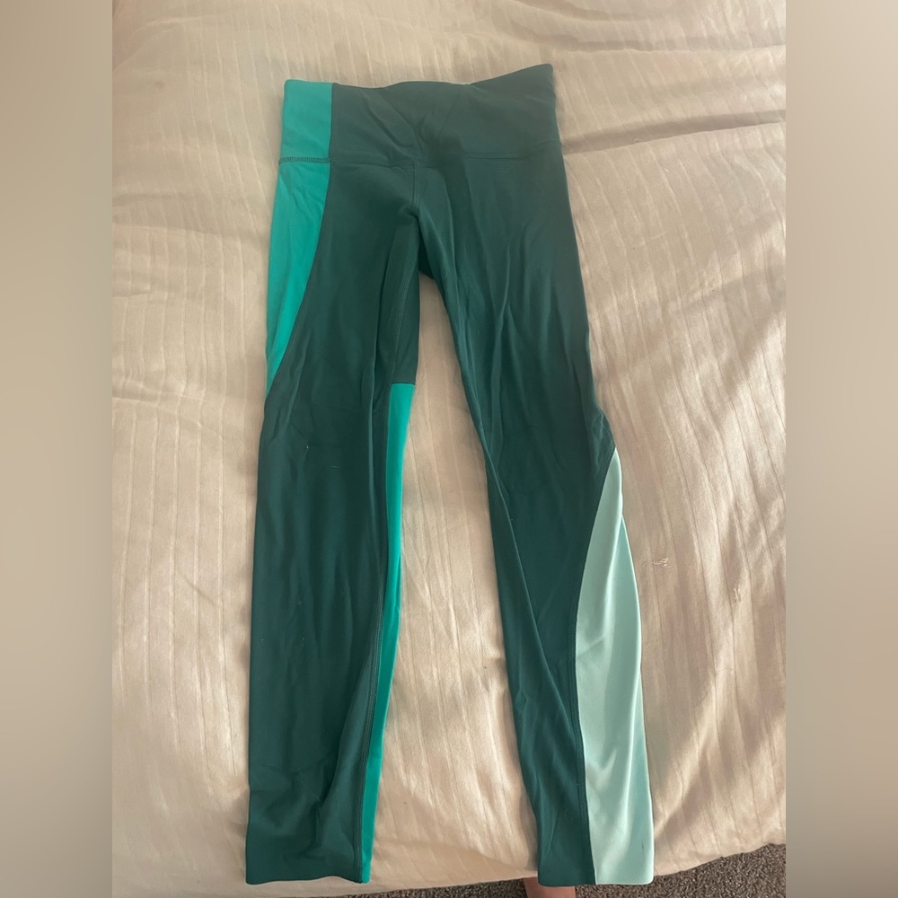 Athleta leggings size XS green multi color